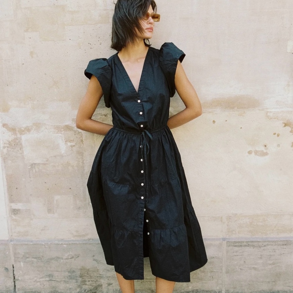 Trovata Kristi Dress in Black Poplin